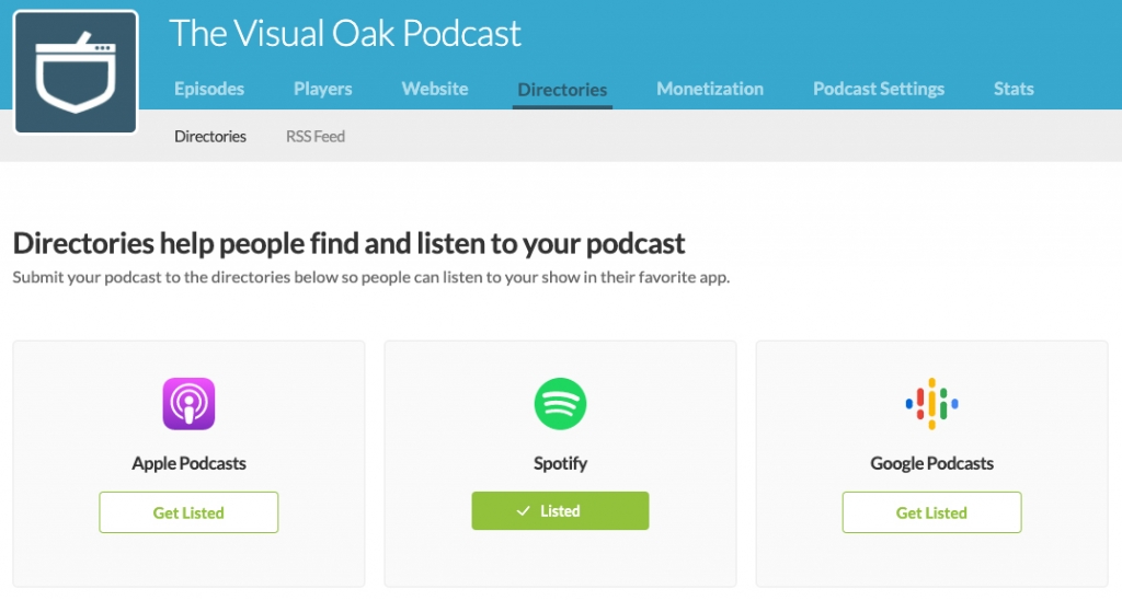 Buzzsprout makes it easy to add your podcast to Spotify
