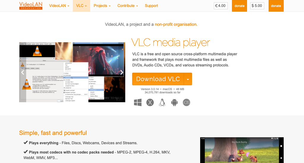 VLC Media Player is Open Source