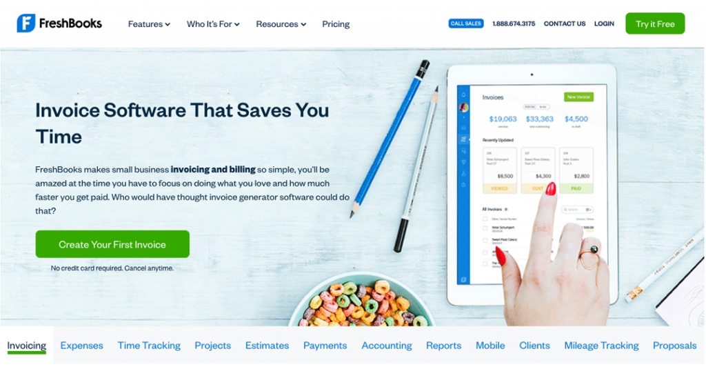 Freshbook's software has built in invoicing and billing capabilities