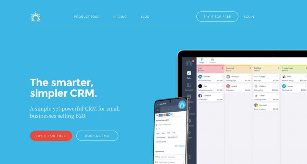 Salesflare is a simple CRM with powerful features