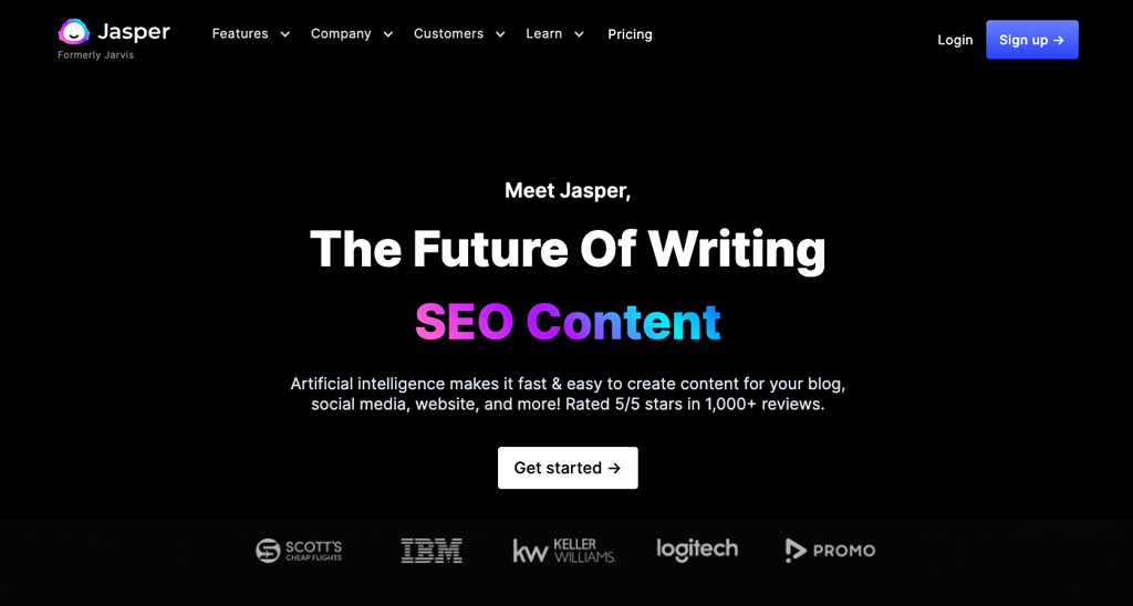 Jasper.ai is the best AI copywriting software