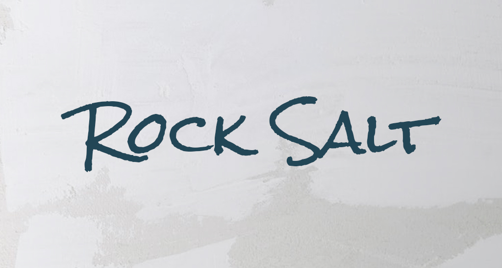 Rock Salt is derived from handwriting.