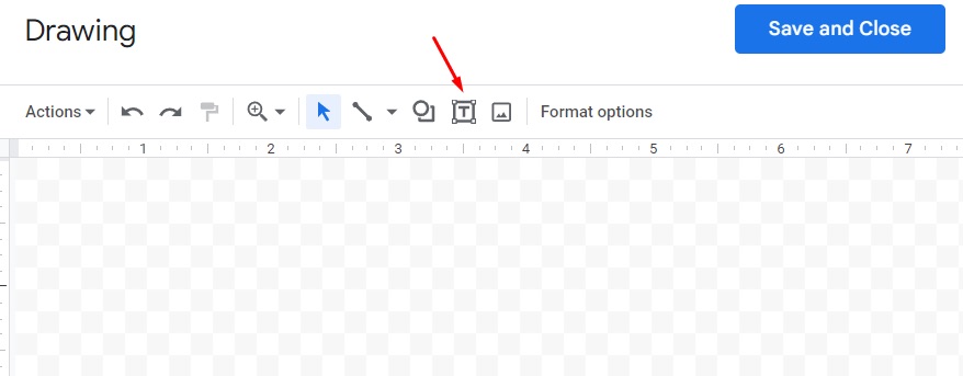 Insert Text Box in Google Docs Drawing