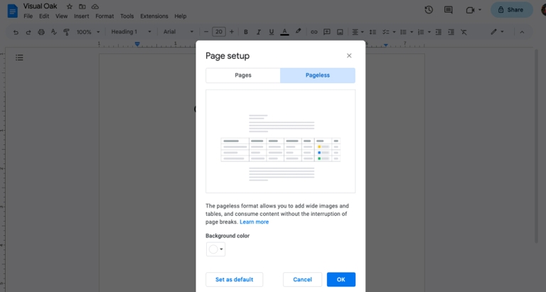 How to Use The Google Docs Pageless Feature [2023]