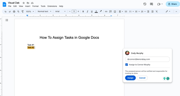 How to Assign Tasks in Google Docs [2023]