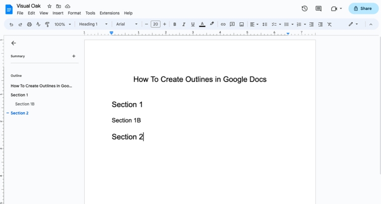 How to Create an Outline in Google Docs [2023]
