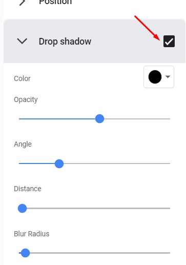 Add a drop shadow to a video in Google Slides