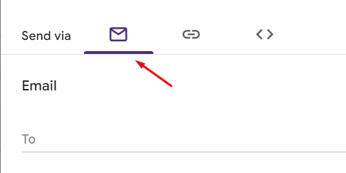 Send Google Form via email